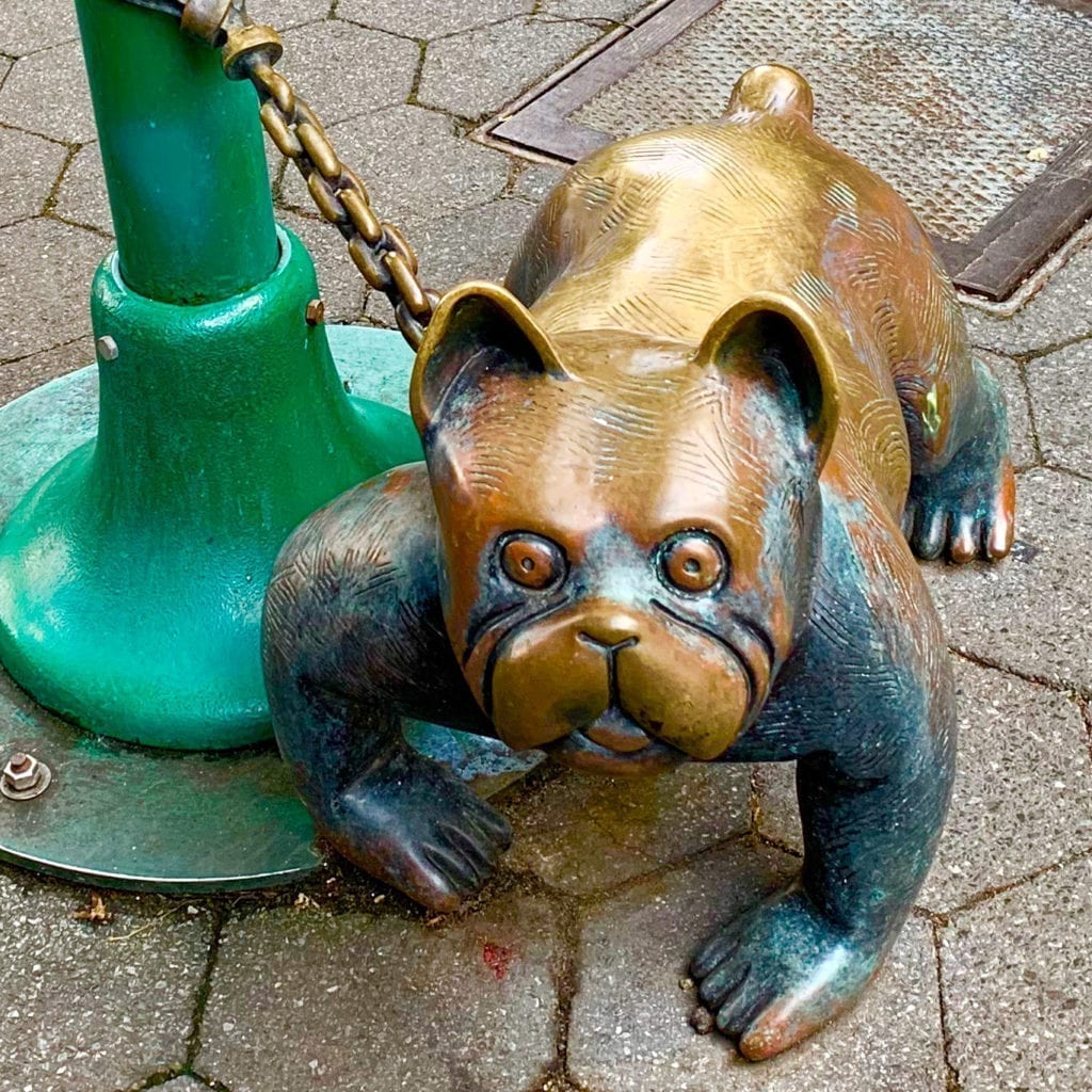 Tom Otterness - The Real World - Dog Sculpture