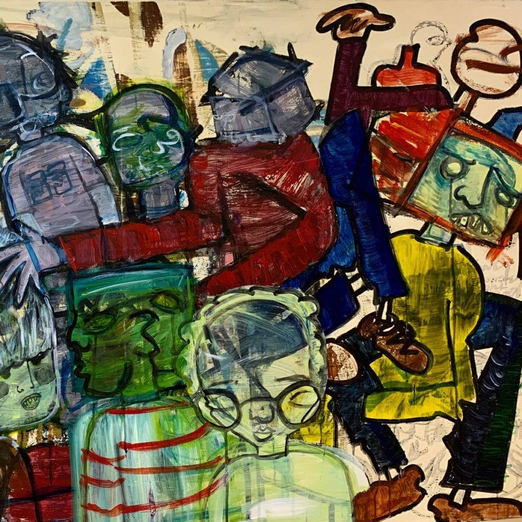 Mario Gonzales - When it Reigns I'm Poor - Painting
