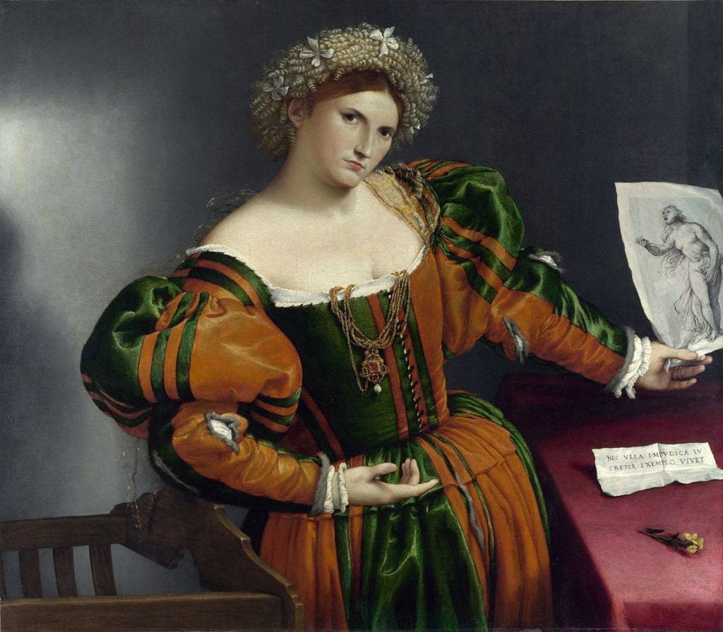 Lady with a Drawing of Lucretia