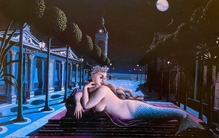 Siren-in-Full-Moonlight-by-Paul-Delveux