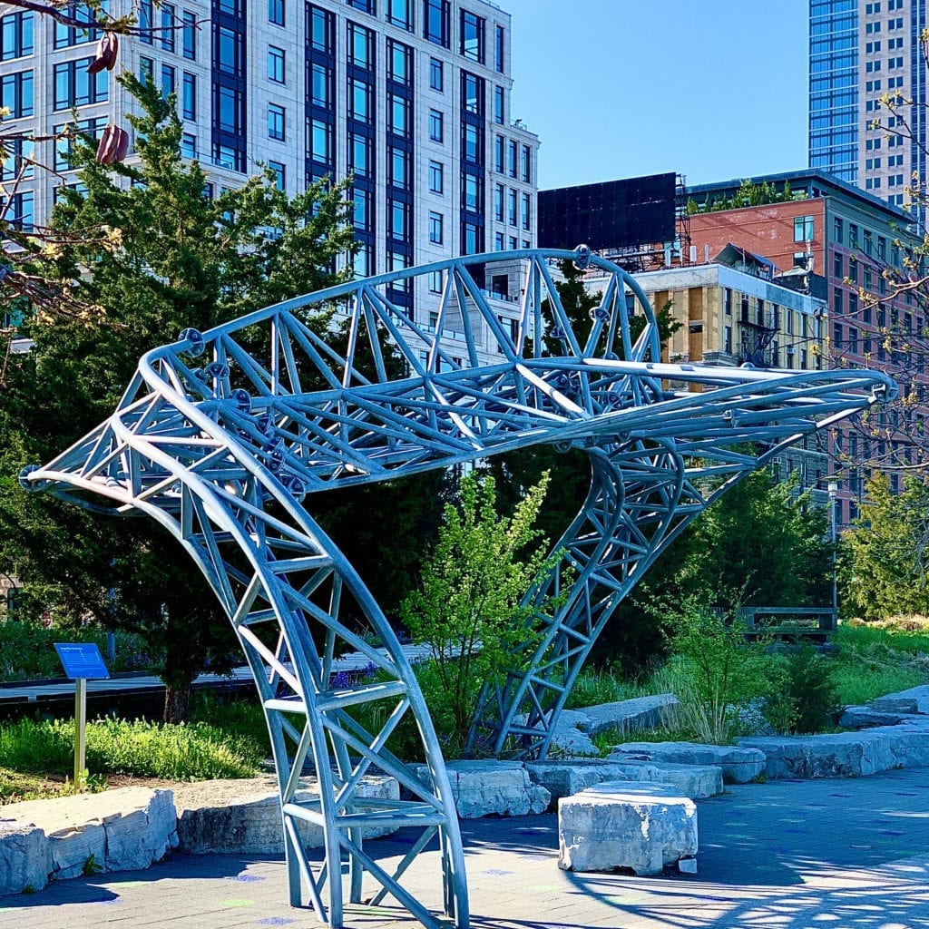 Marc Gibian - Twister: Serpentine Sculptures - Hudson River Park Esplanade