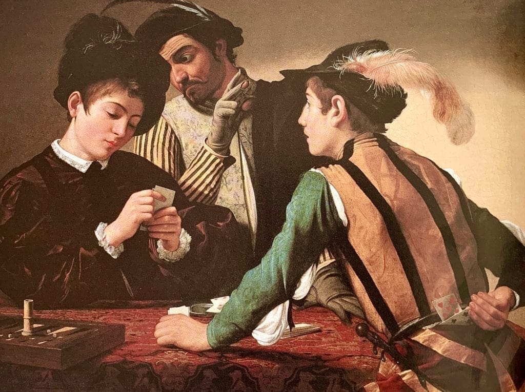 The Cardsharps by Michelangelo Caravaggio - LadyKflo