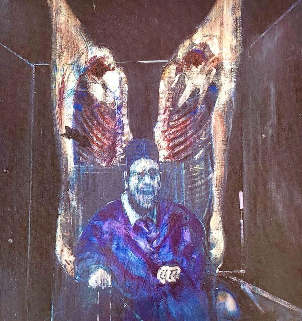 Head Surrounded by Sides of Beef - Francis Bacon - 1954 -