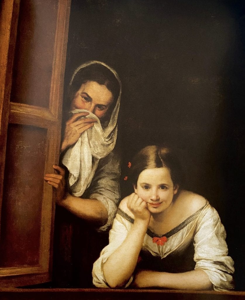 Two Women at a Window - Bartolomé Esteban Murillo