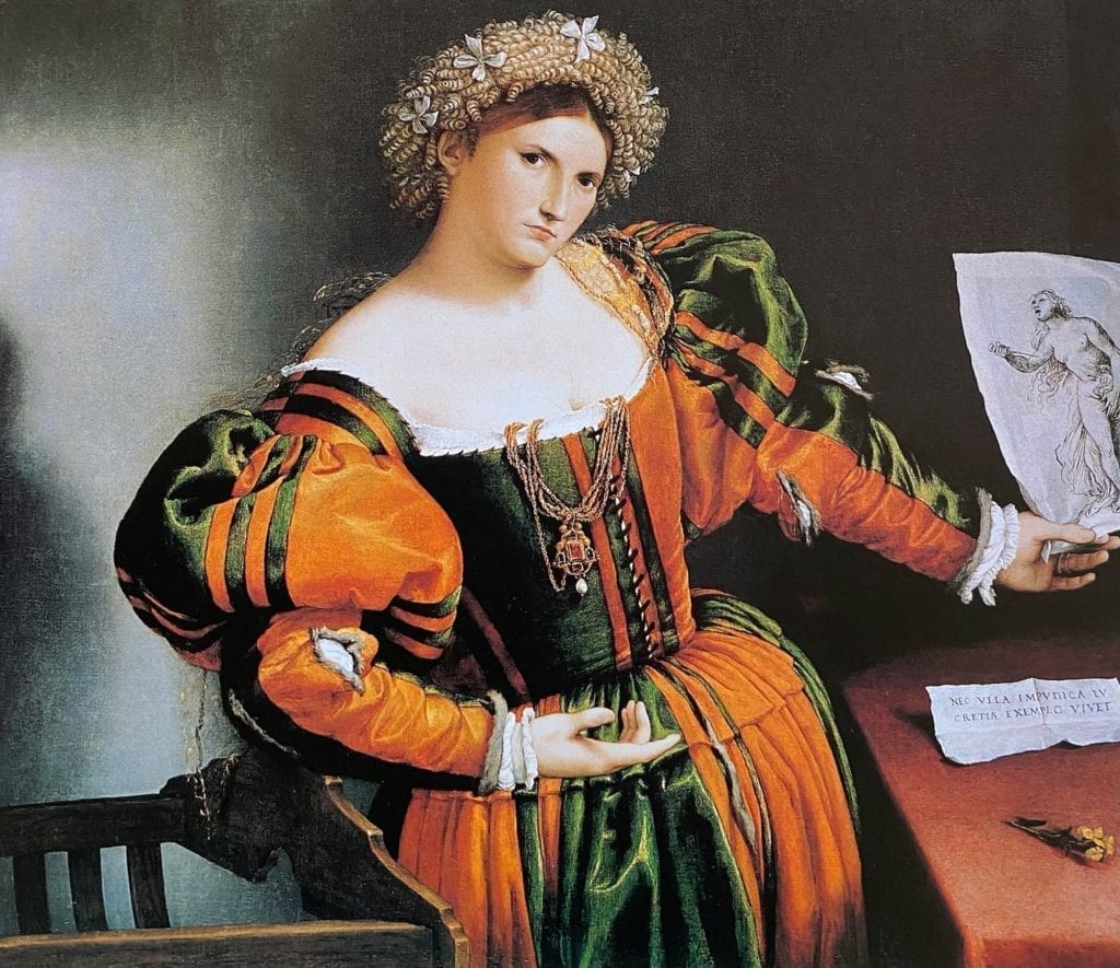 Lady With a Drawing of Lucretia
