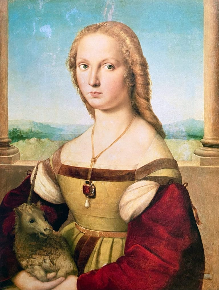 Lady With a Unicorn by Raphael (Raffaello)