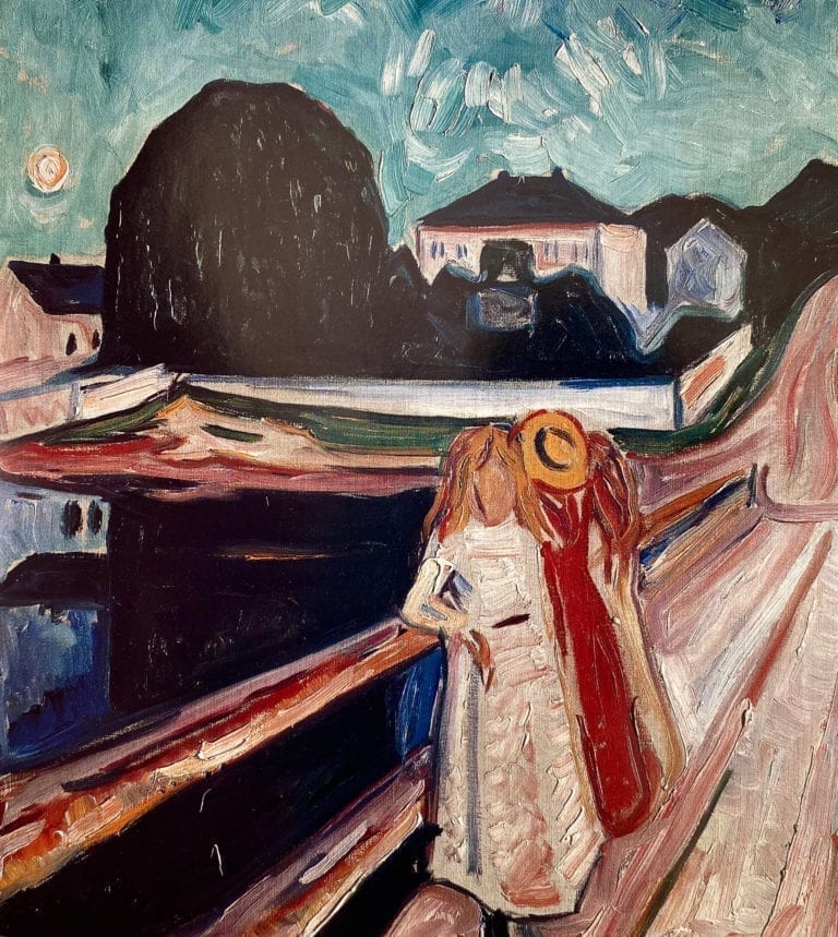 Girls on a Jetty by Edvard Munch