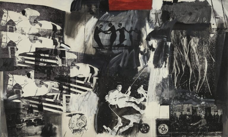 The 110 Express Painting by Robert Rauschenberg