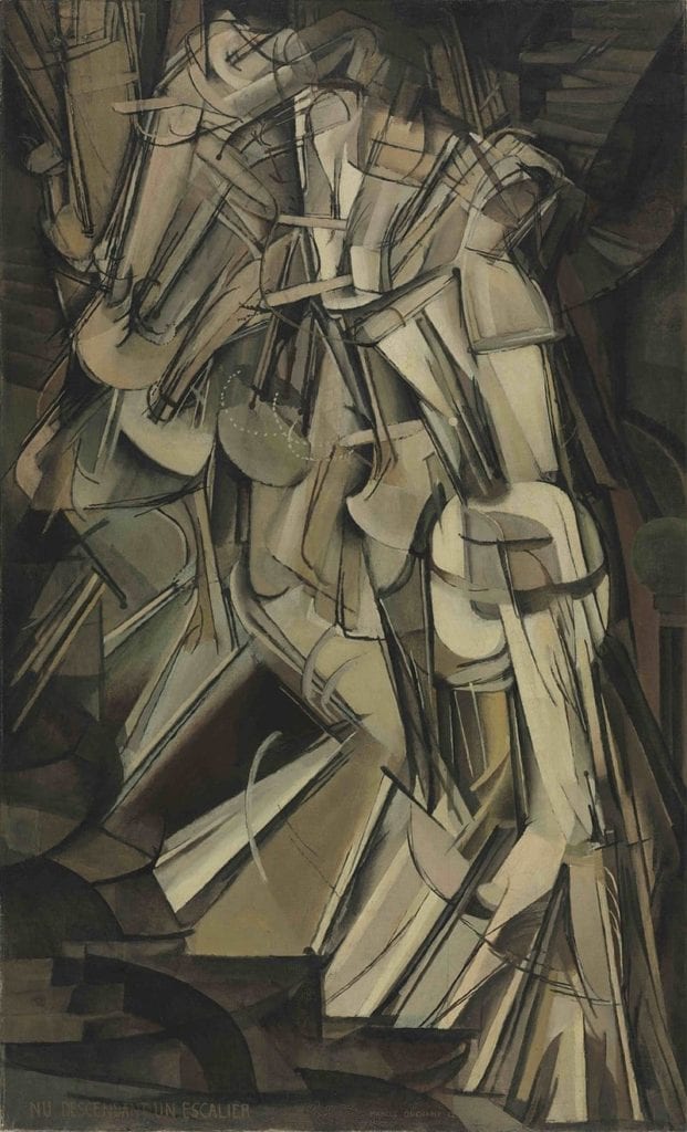 Nude descending a Staircase By Marcel Duchamp (1887-1968) - Philadelphia Museum of Art, PD-US
