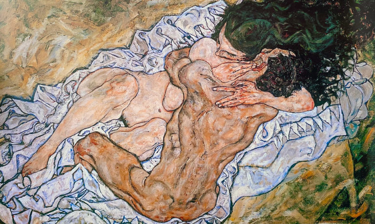 The Embrace 1917 by Egon Schiele